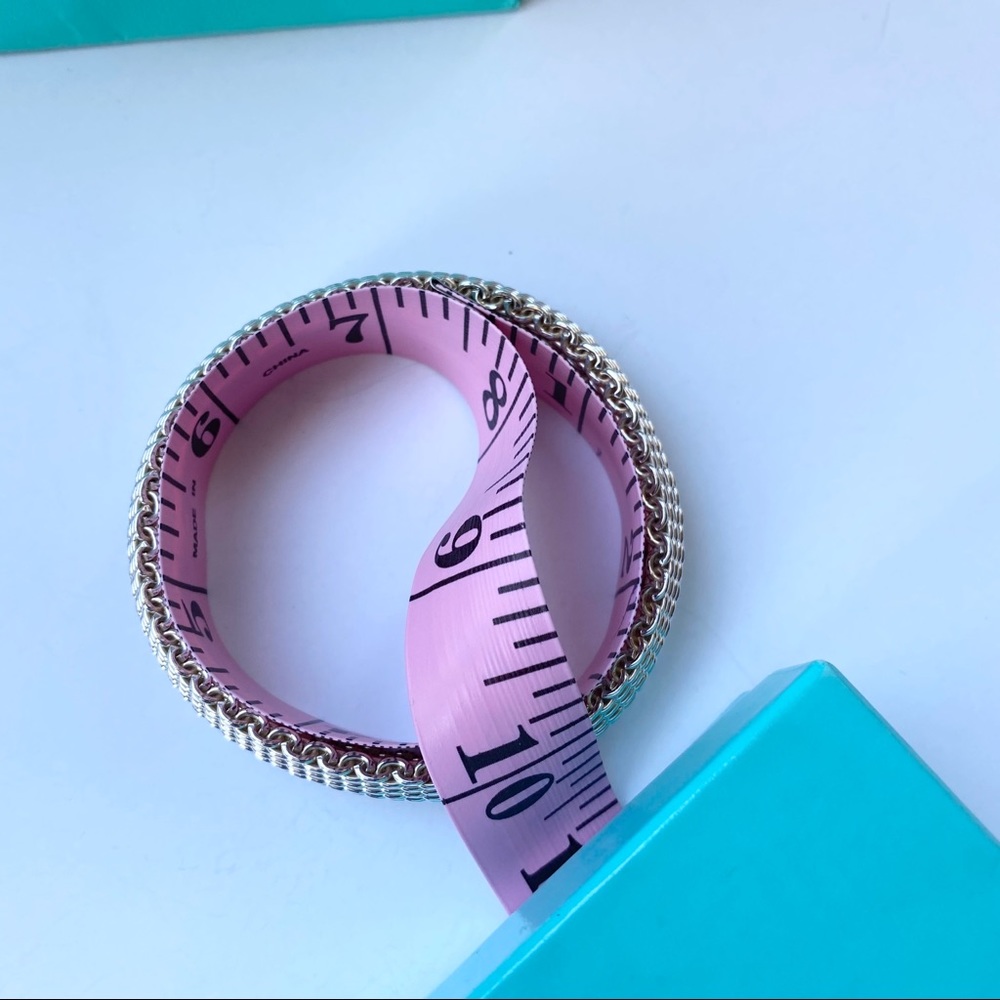 🩵Auth Tiffany&Co.Classic SomersetMeshBangleBracelet 🩵 - Picture 11 of 16